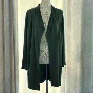 J Jill Luxe Tencel open cardigan size M